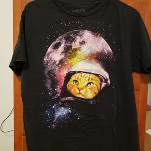 Black Galaxy Cat shirt